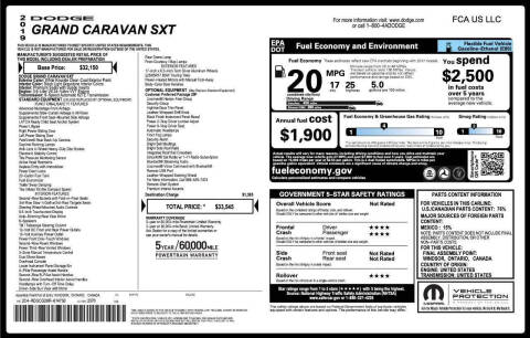 2019 Dodge Grand Caravan SXT