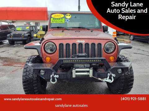 2007 Jeep Wrangler Unlimited for sale at Sandy Lane Auto Sales and Repair in Warwick RI