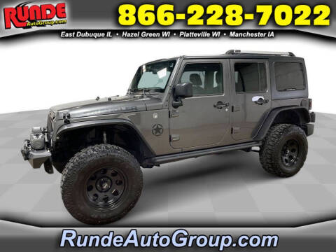 2016 Jeep Wrangler Unlimited for sale at Runde PreDriven in Hazel Green WI