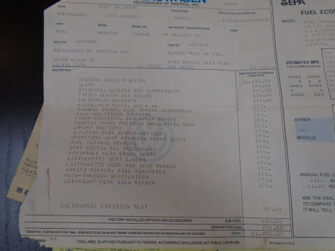 1982 Volkswagen Vanagon L