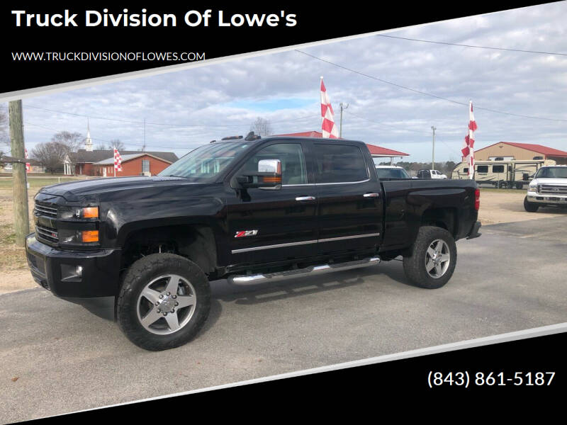 2015 Chevrolet Silverado 2500HD for sale at Truck Division Of Lowe's in Darlington SC