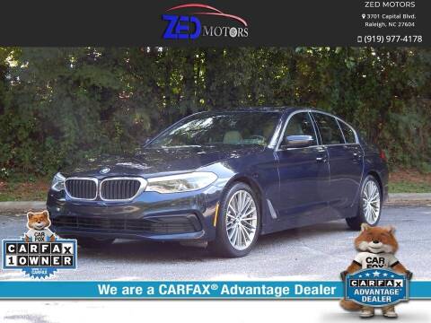 2019 BMW 5 Series for sale at Zed Motors in Raleigh NC