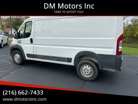 2018 RAM ProMaster for sale at DM Motors Inc in Maple Heights OH