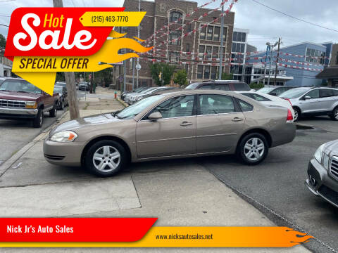 2007 Chevrolet Impala for sale at Nick Jr's Auto Sales in Philadelphia PA