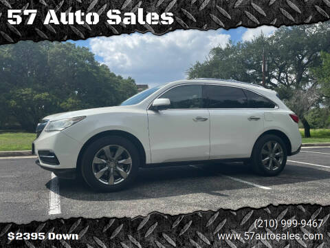 2016 Acura MDX for sale at 57 Auto Sales in San Antonio TX