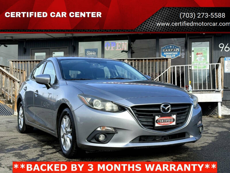 2015 Mazda MAZDA3 for sale at CERTIFIED CAR CENTER in Fairfax VA