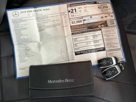 2018 Mercedes-Benz S-Class S 560 4MATIC