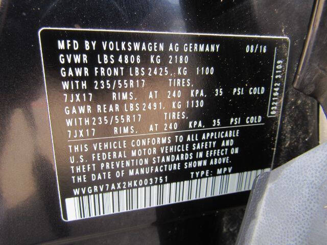 2017 Volkswagen Tiguan 2.0T Wolfsburg Edition