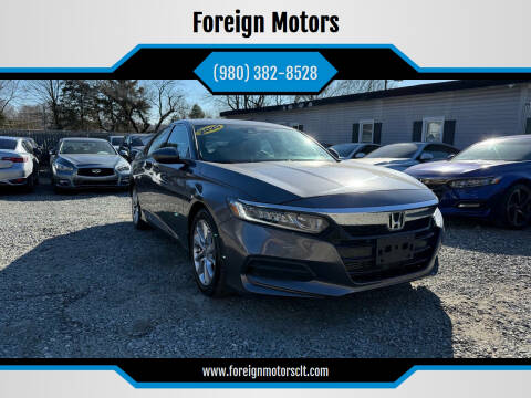 2020 Honda Accord for sale at Foreign Motors in Kannapolis NC