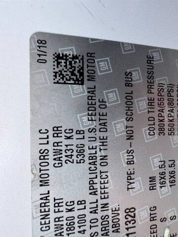 2018 Chevrolet Express LS 2500