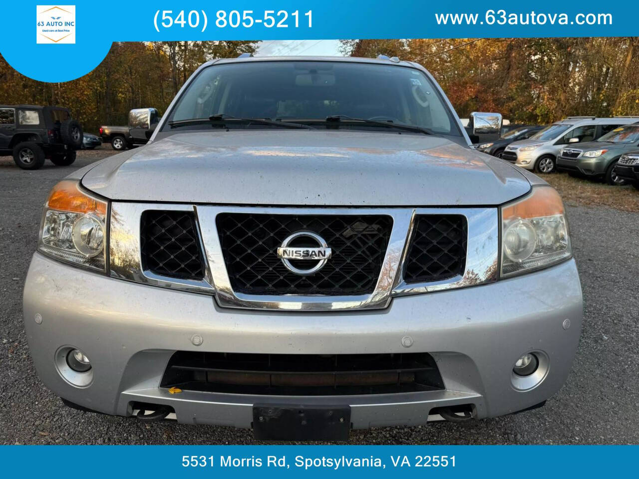 2011 Nissan Armada for sale at 63 Auto Inc in Spotsylvania, VA