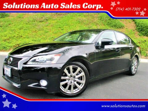 2013 Lexus GS 350 for sale at Solutions Auto Sales Corp. in Orange CA