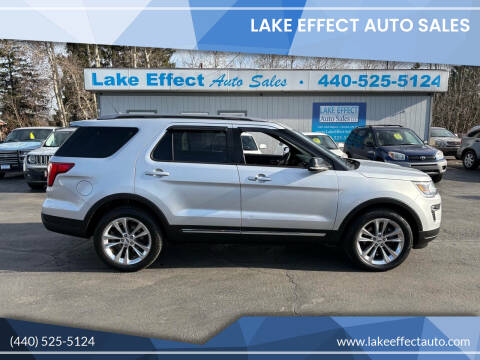 2018 Ford Explorer for sale at Lake Effect Auto Sales in Chardon OH