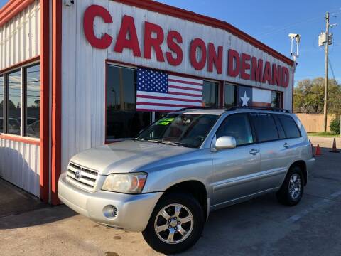 2004 Toyota Highlander for sale at Cars On Demand 3 in Pasadena TX