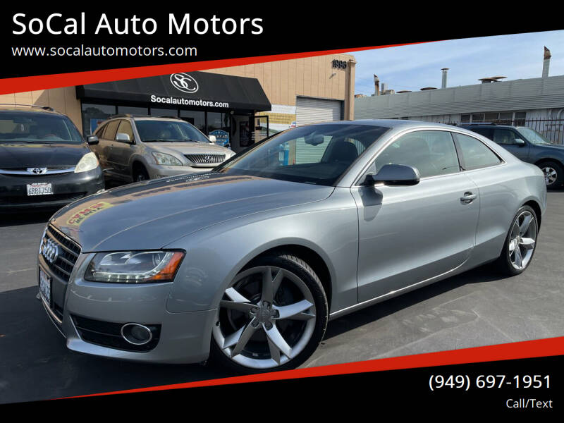 2011 Audi A5 for sale at SoCal Auto Motors in Costa Mesa CA