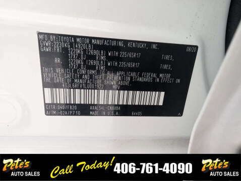 2020 Toyota RAV4 Hybrid LE