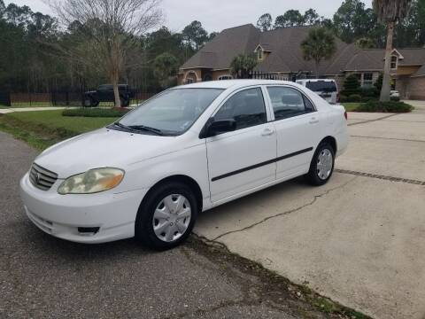 2003 Toyota Corolla for sale at J & J Auto of St Tammany in Slidell LA