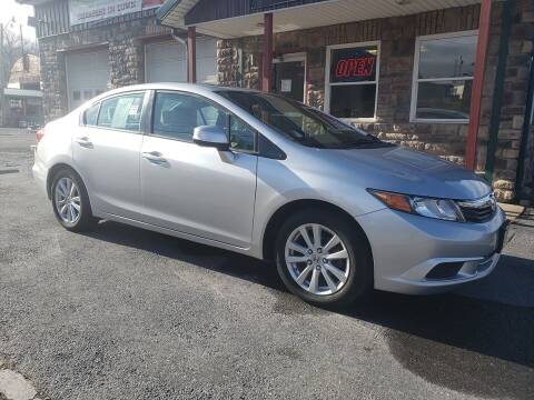 2012 Honda Civic for sale at Douty Chalfa Automotive in Bellefonte PA
