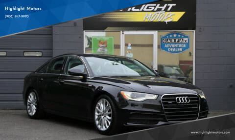 2013 Audi A6 for sale at Highlight Motors in Linden NJ