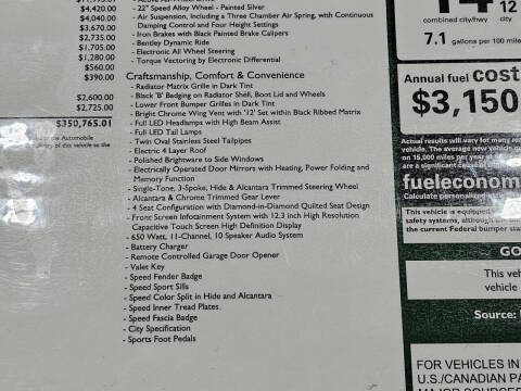 2022 Bentley Continental GTC Speed