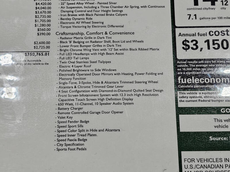 2022 Bentley Continental GTC Speed