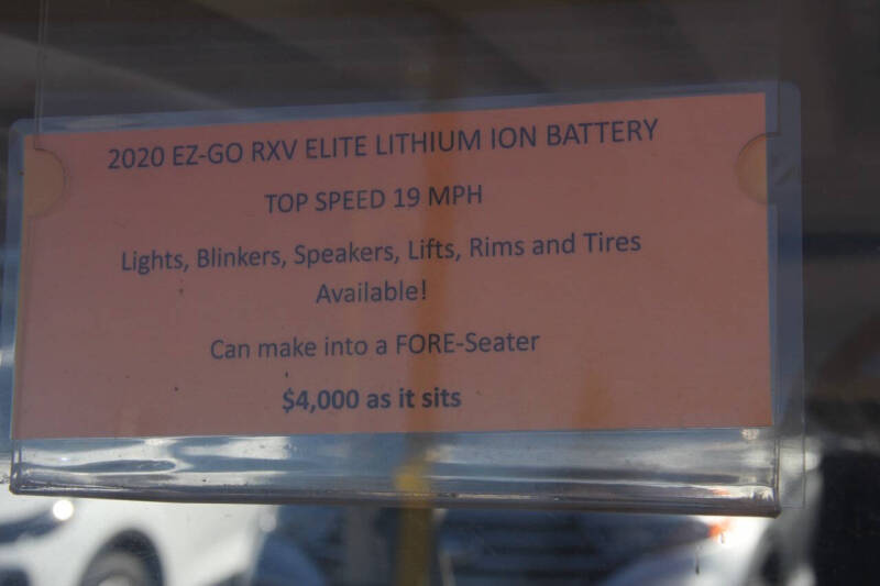 2020 E-Z-GO RXV ELiTE