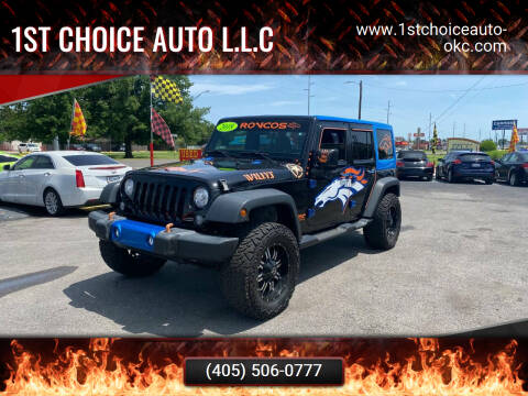 2018 Jeep Wrangler JK Unlimited for sale at 1st Choice Auto L.L.C in Oklahoma City OK