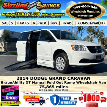 2014 Dodge Grand Caravan for sale at Wheelchair Vans Inc in Laguna Hills CA