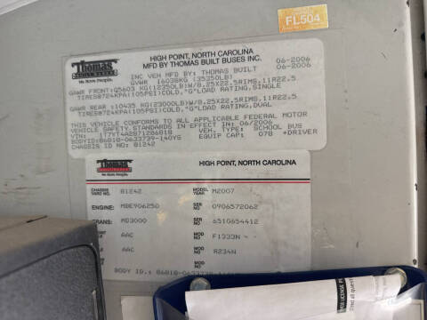 2007 Thomas Built Buses Saf-T-Liner HDX