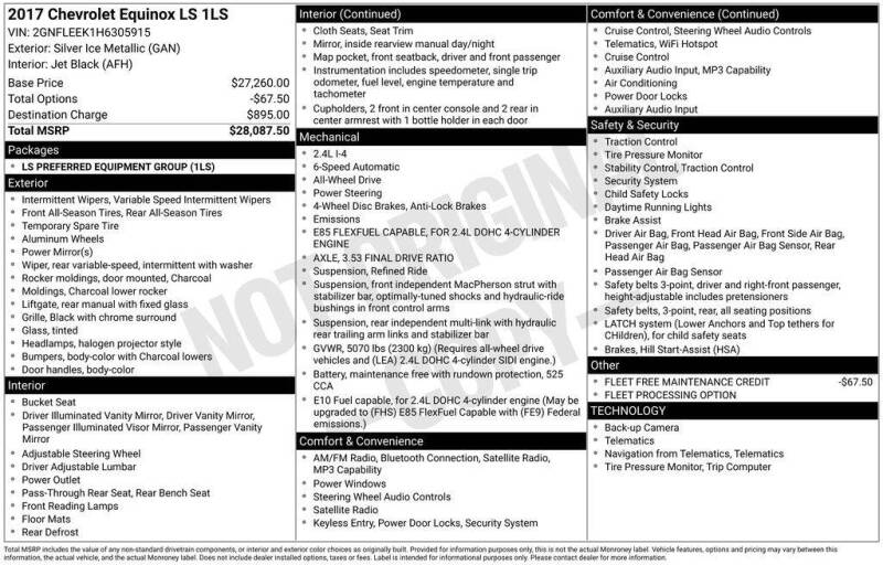 2017 Chevrolet Equinox LS