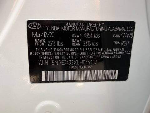 2020 Hyundai Sonata SEL Plus