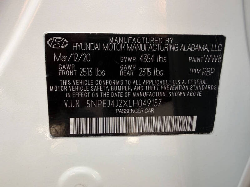 2020 Hyundai Sonata SEL Plus