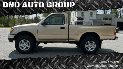 2002 Toyota Tacoma for sale at DND AUTO GROUP in Belvidere NJ