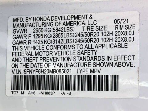 2021 Honda Pilot SE