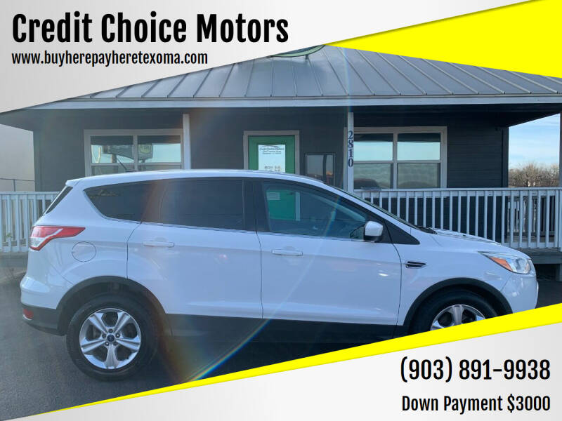 2014 Ford Escape for sale at Credit Choice Motors in Sherman TX