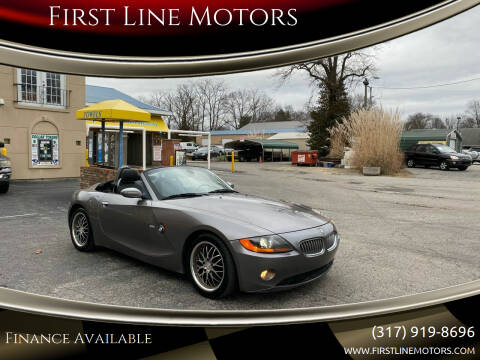 2004 BMW Z4 for sale at First Line Motors in Jamestown IN