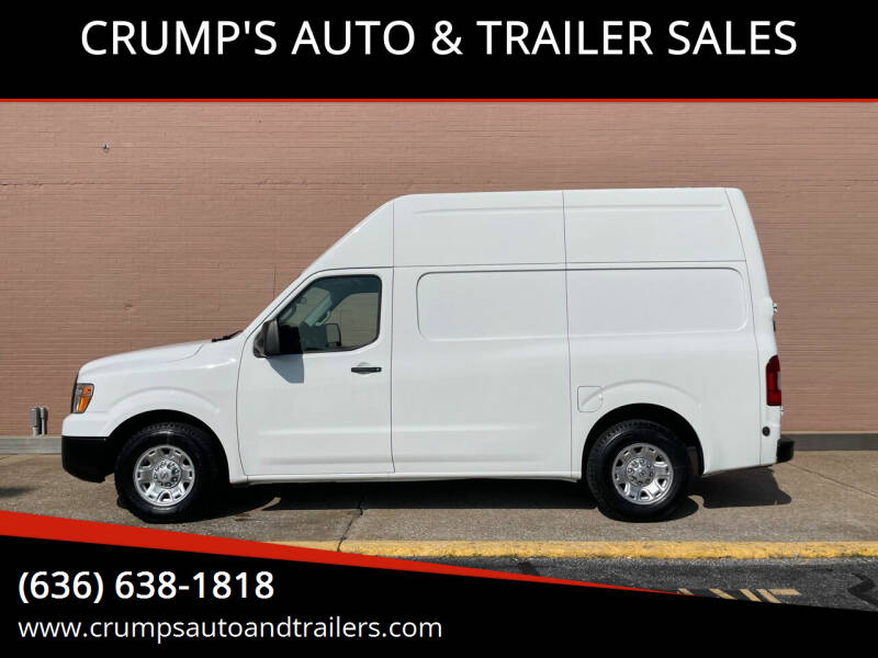 2012 Nissan NV Cargo for sale at CRUMP'S AUTO & TRAILER SALES in Crystal City MO