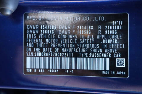 2017 Honda Accord Hybrid EX-L