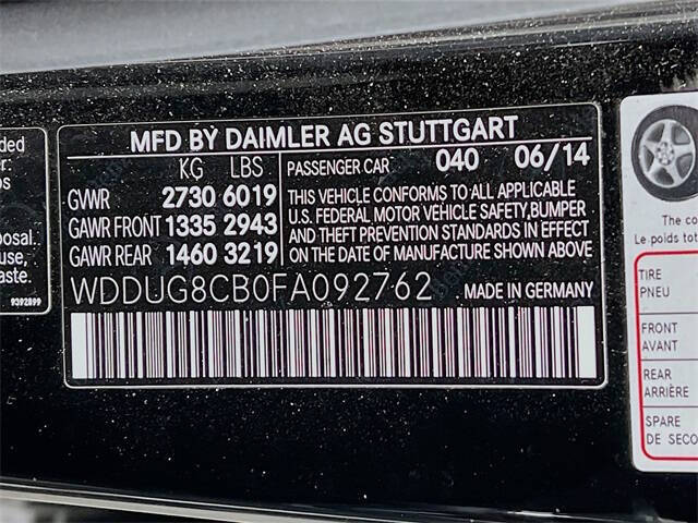 2015 Mercedes-Benz S-Class S 550