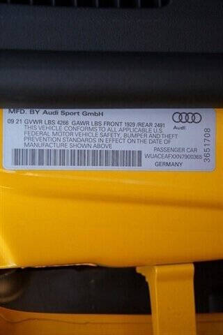 2022 Audi R8 5.2 V10 performance