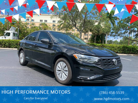 2019 Volkswagen Jetta for sale at HIGH PERFORMANCE MOTORS in Hollywood FL