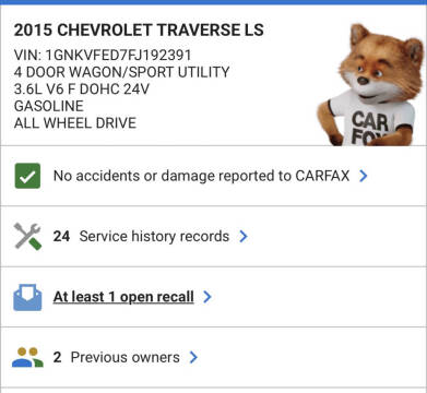 2015 Chevrolet Traverse LS