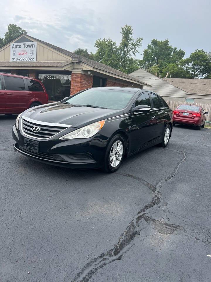 2014 Hyundai SONATA for sale at Auto Town in Tulsa, OK