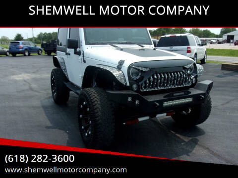 2016 Jeep Wrangler for sale at SHEMWELL MOTOR COMPANY in Red Bud IL