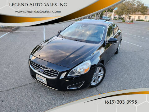 2013 Volvo S60 for sale at Legend Auto Sales Inc in Lemon Grove CA