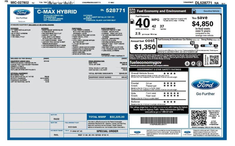 2013 Ford C-MAX Hybrid SEL