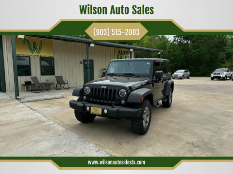 2014 Jeep Wrangler Unlimited for sale at Wilson Auto Sales in Chandler TX