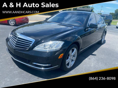 2010 Mercedes-Benz S-Class for sale at A & H Auto Sales in Greenville SC