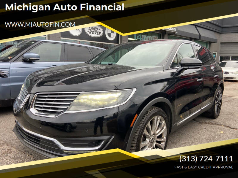 2016 Lincoln MKX for sale at Michigan Auto Financial in Dearborn MI