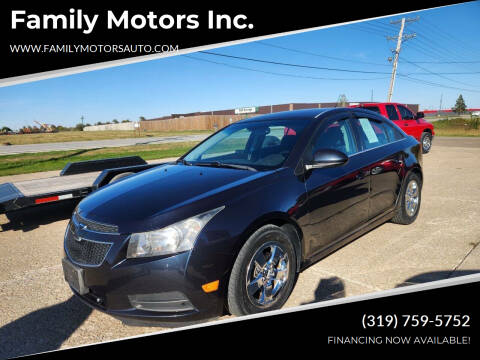 2014 Chevrolet Cruze for sale at Family Motors Inc. in West Burlington IA